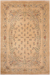 handmade Traditional Kafkaz Tan Green Hand Knotted RECTANGLE 100% WOOL area rug 6 x 9